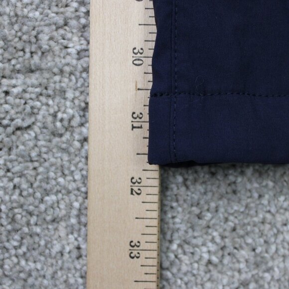 Eddie Bauer Pants Mens 38x32 Blue Fleece Lined Tech Nylon Stretch Cargo Pocket - Picture 4 of 14
